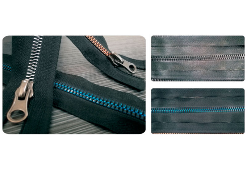 镀金膜塑钢拉链 